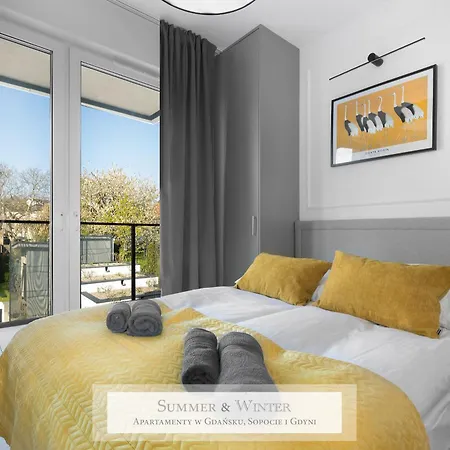 Apartmán 4 Stars, New Luxury Butterfly & Bike Apartments, Gdynia Orlowo, 15 Wyposazonych Mieszkan, Z Sypialnia, Winda I Platnym Parkingiem, Wysoki Standard Summerwinter, Blisko Molo Orlowo, Drog Rowerowych, Stadniny I Golf Park