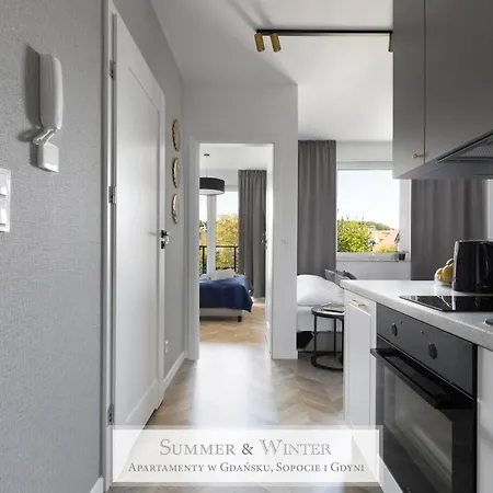 Apartmán 4 Stars, New Luxury Butterfly & Bike Apartments, Gdynia Orlowo, 15 Wyposazonych Mieszkan, Z Sypialnia, Winda I Platnym Parkingiem, Wysoki Standard Summerwinter, Blisko Molo Orlowo, Drog Rowerowych, Stadniny I Golf Park Gdyně